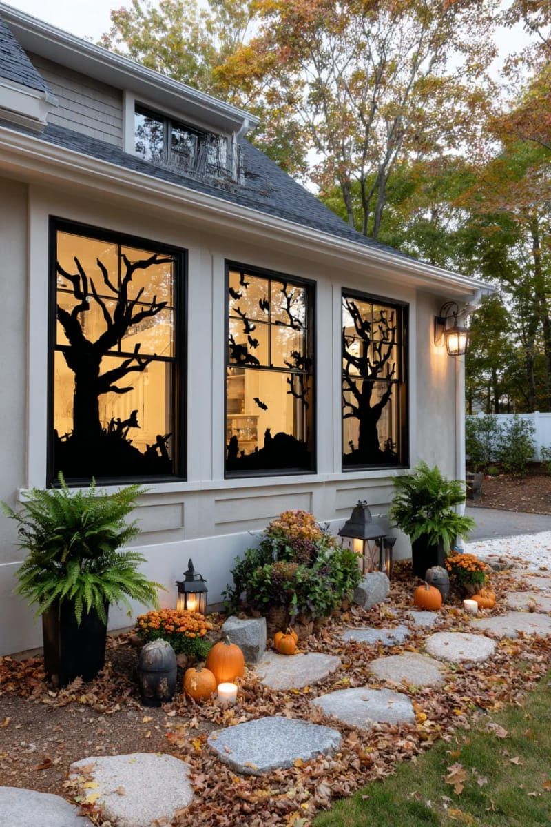 3. Silhouette Cutouts for Haunted-House Windows - photo 3