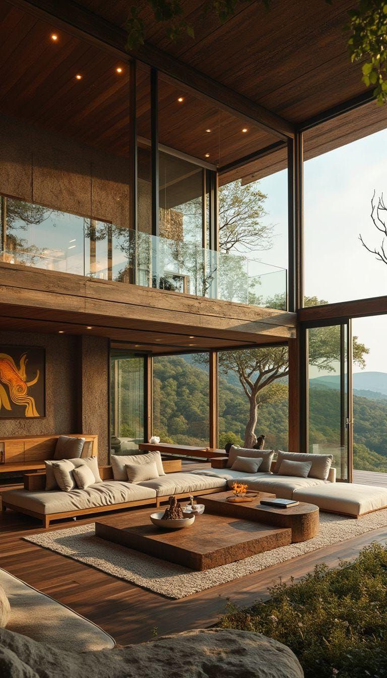 11. Big Windows and an Earthy Color Scheme