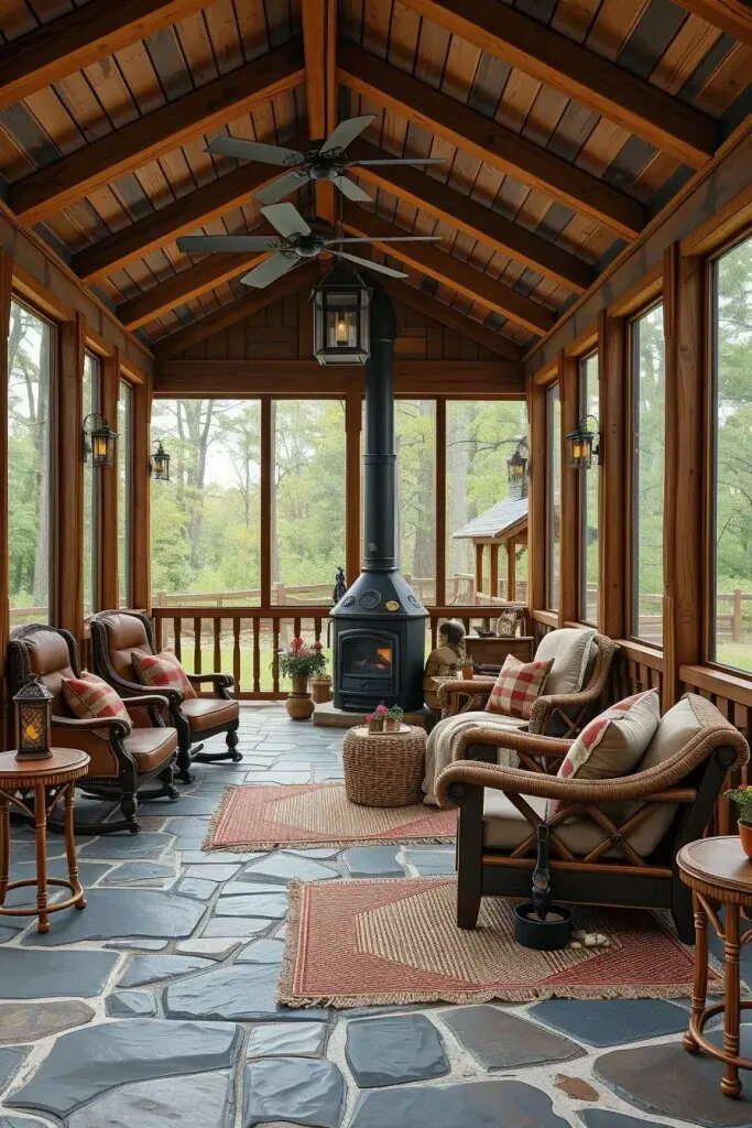 Rustic Porch Designs With Cabin Charm