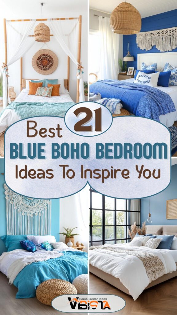 21 Best Blue Boho Bedroom Ideas To Inspire You