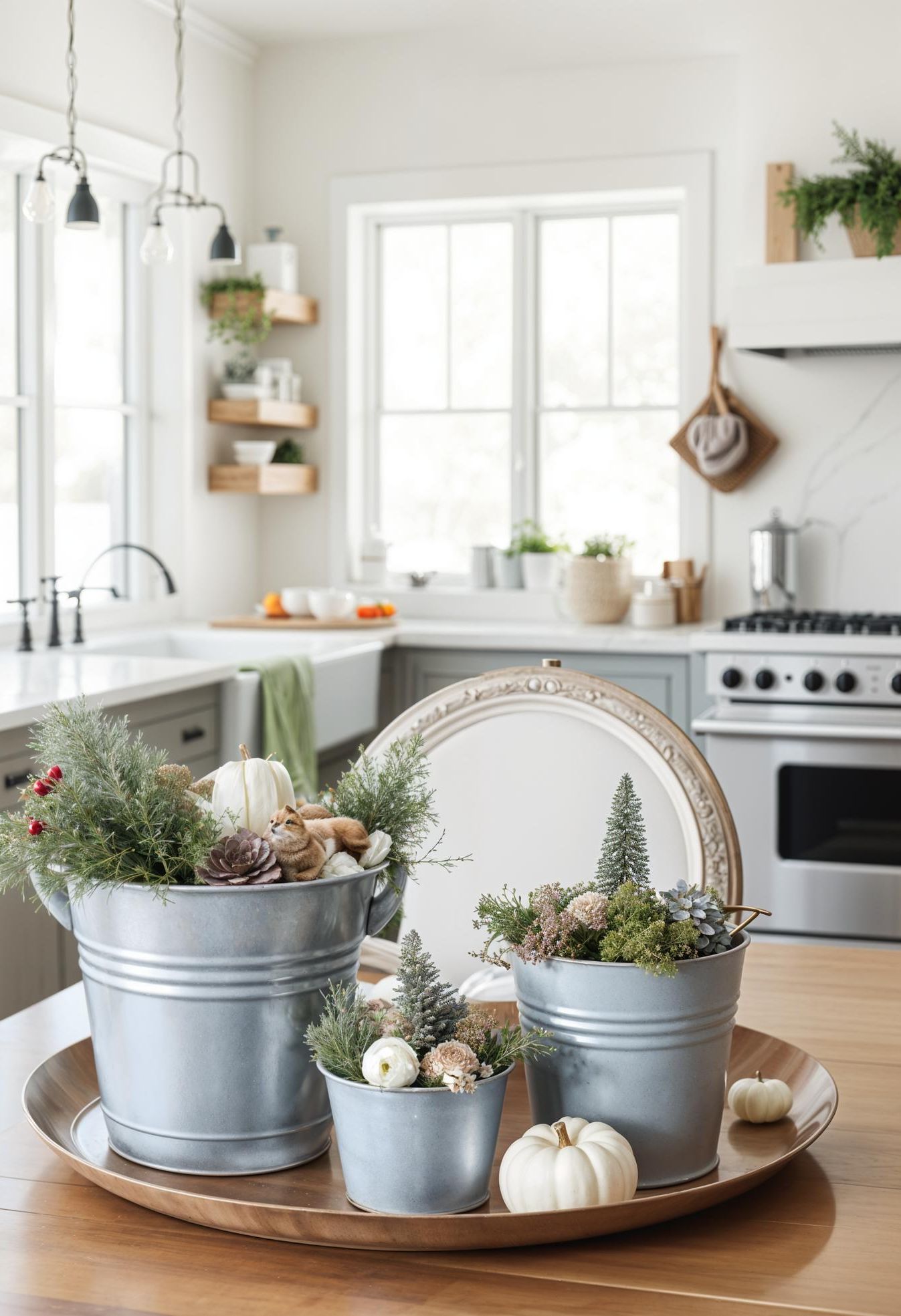 11. Rustic Metal Holiday Accents