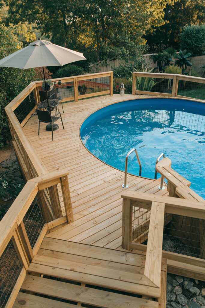 19. A Rustic Cozy Cabin Deck
