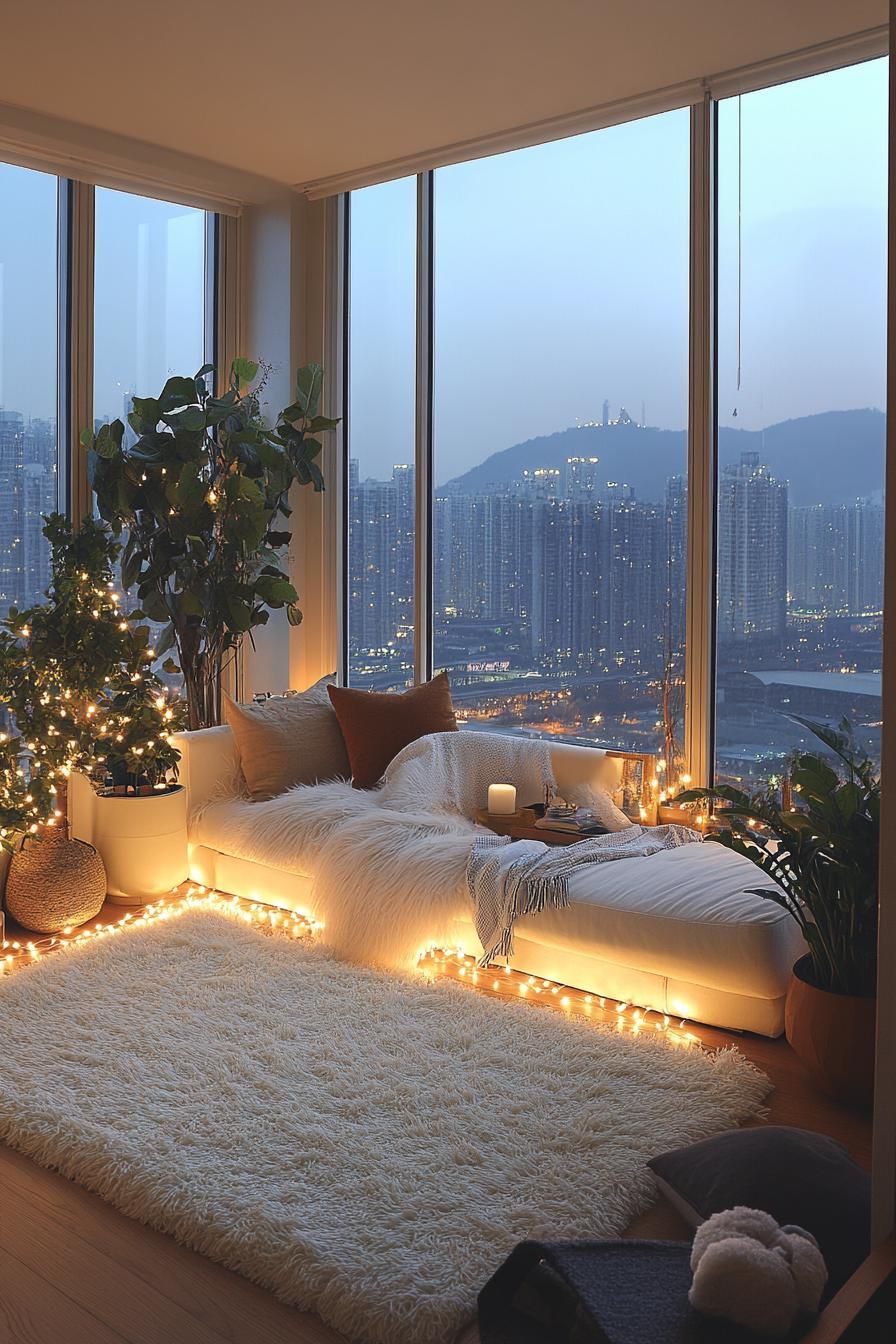 14. Lighting Ideas for Holiday Houseplants