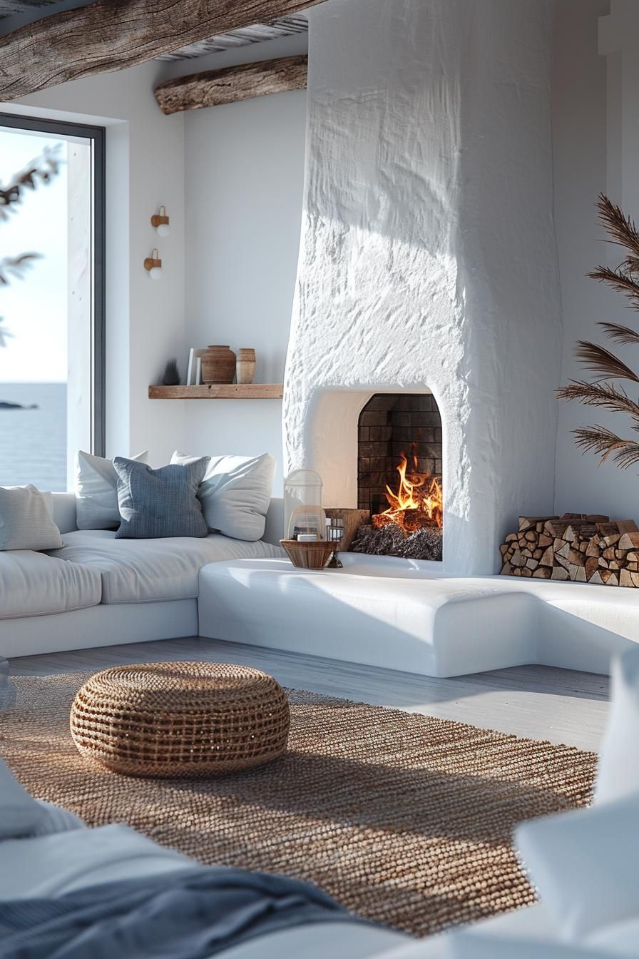 10. Modern Coastal Fireplace Designs - photo 2