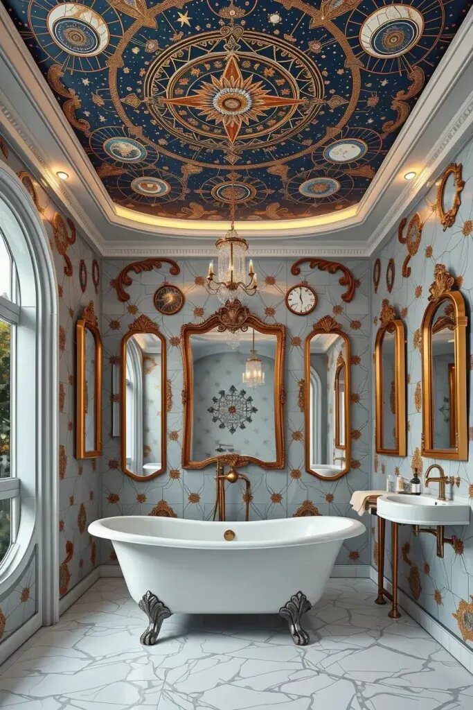 Mosaic Mirrors and Statement Ceiling Decor - photo 2