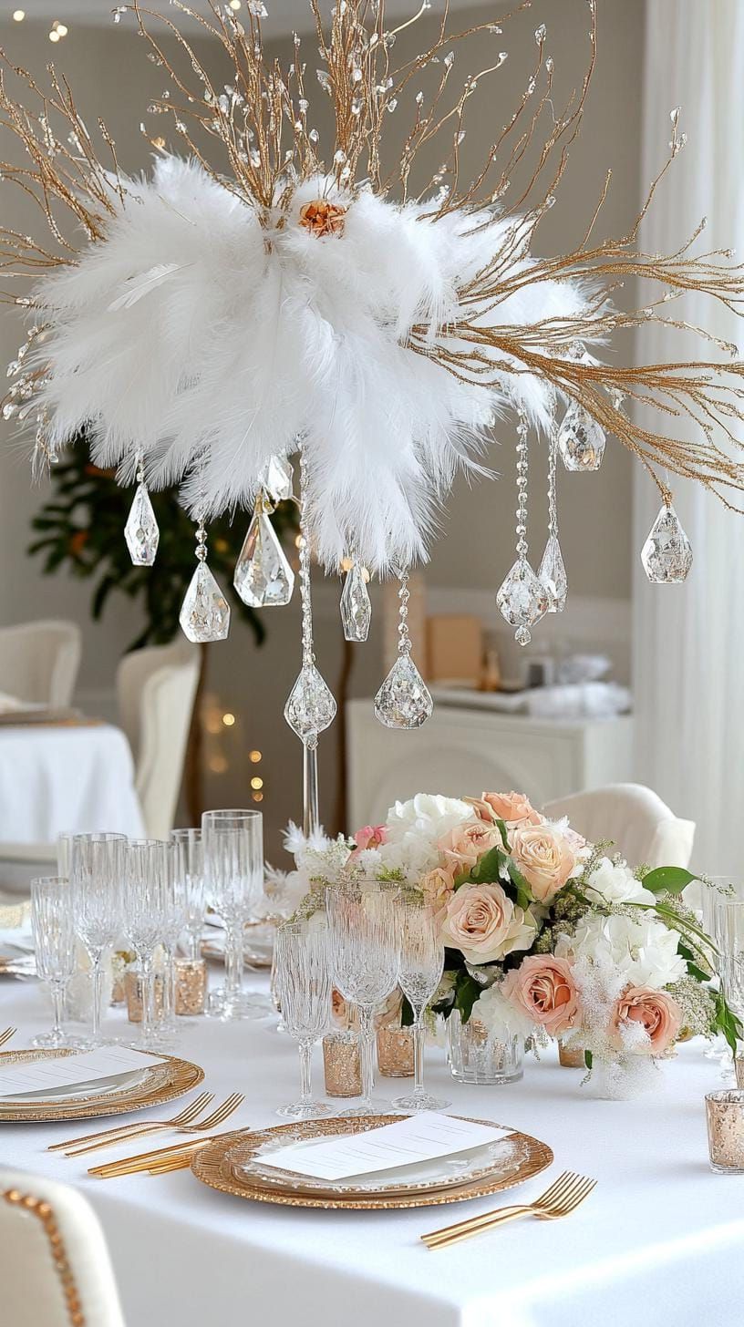 2. Icy Frosted Tablescape Ideas - photo 2