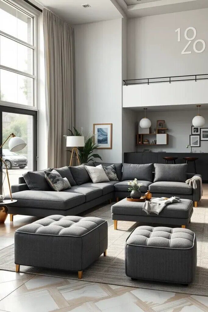 Customizable Modular Sofas for Flexible Layouts
