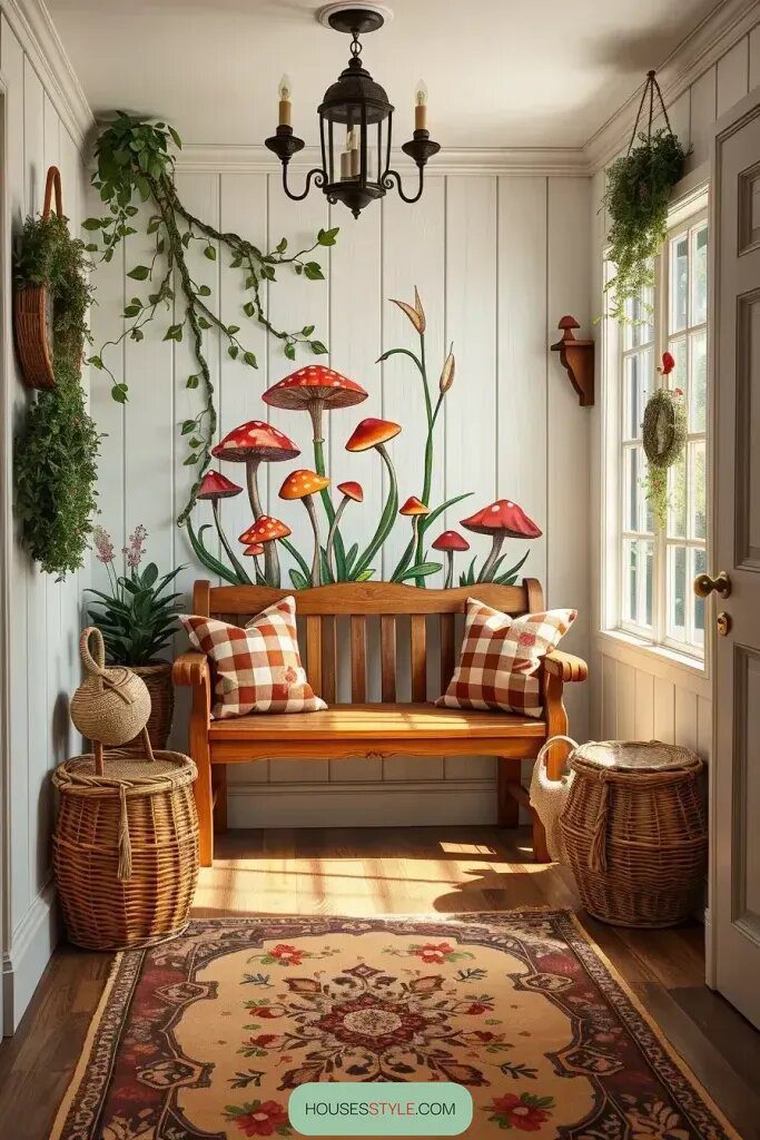Cottage Charm with Hand-Painted Mushrooms and Berries - photo 2