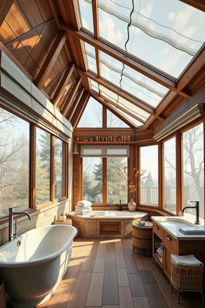 How Skylights and Big Windows Brighten a Bathroom