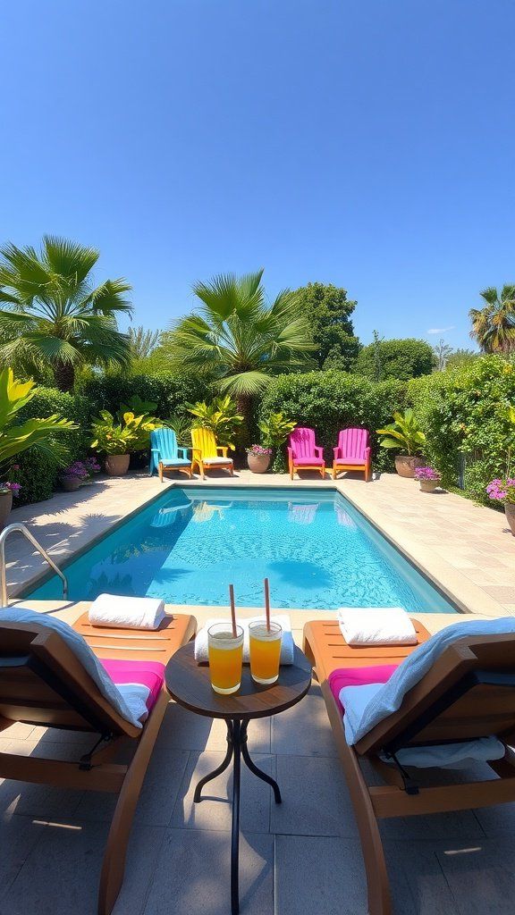 8. A Compact 10-Foot Rectangle Pool Idea