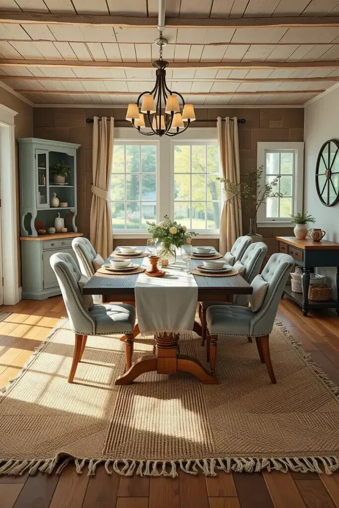 Layering Rugs, Runners, and Linens for Texture
