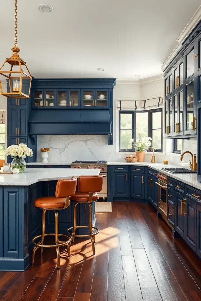 Give Your Kitchen a Navy Blue Cabinet Update - photo 2