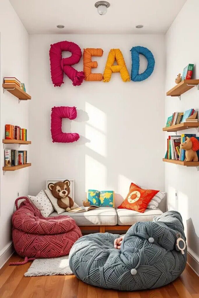Yarn-Wrapped Letters for Wall Messages