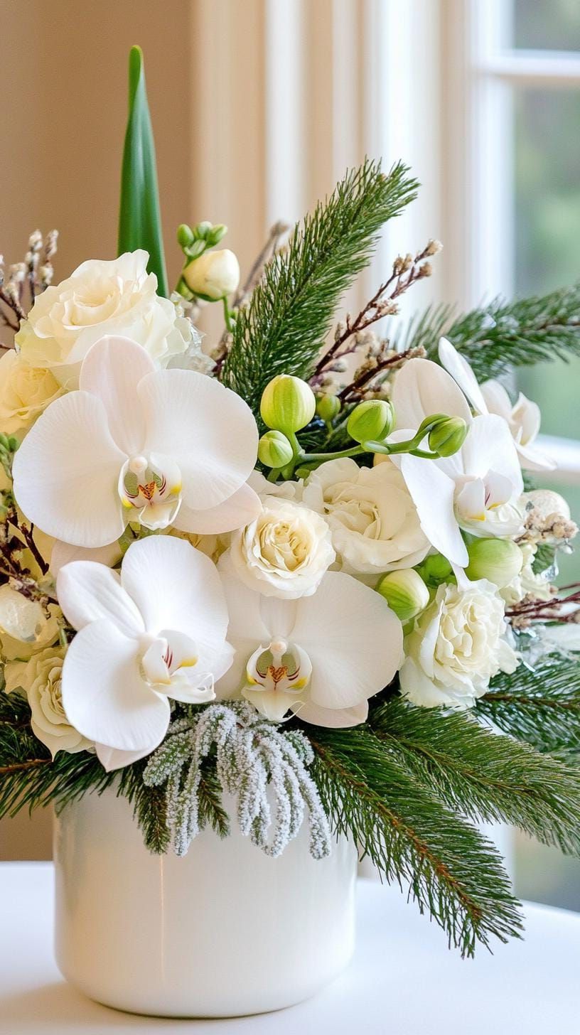 12. Frosty Orchid Centerpiece Ideas - photo 2