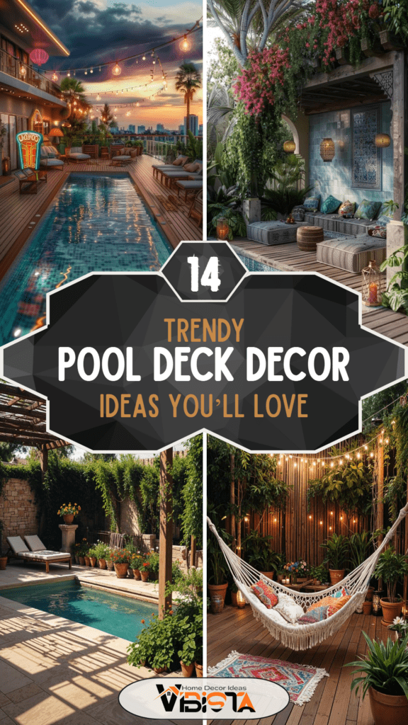 14 Trendy Pool Deck Decor Ideas You’ll Adore
