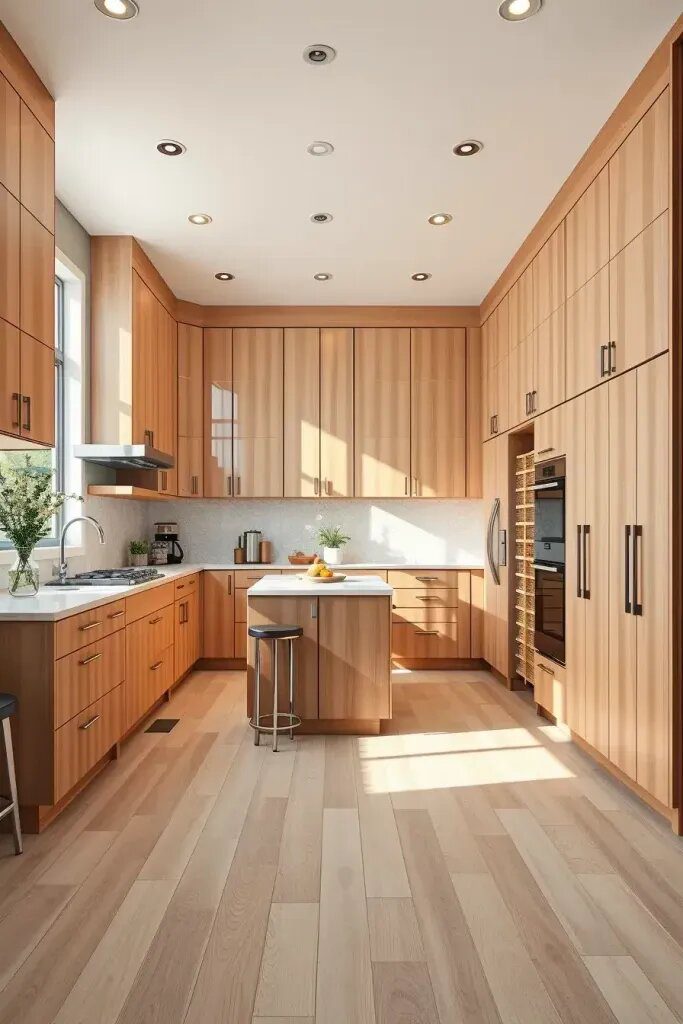 Wood Cabinets That Maximize Kitchen Storage