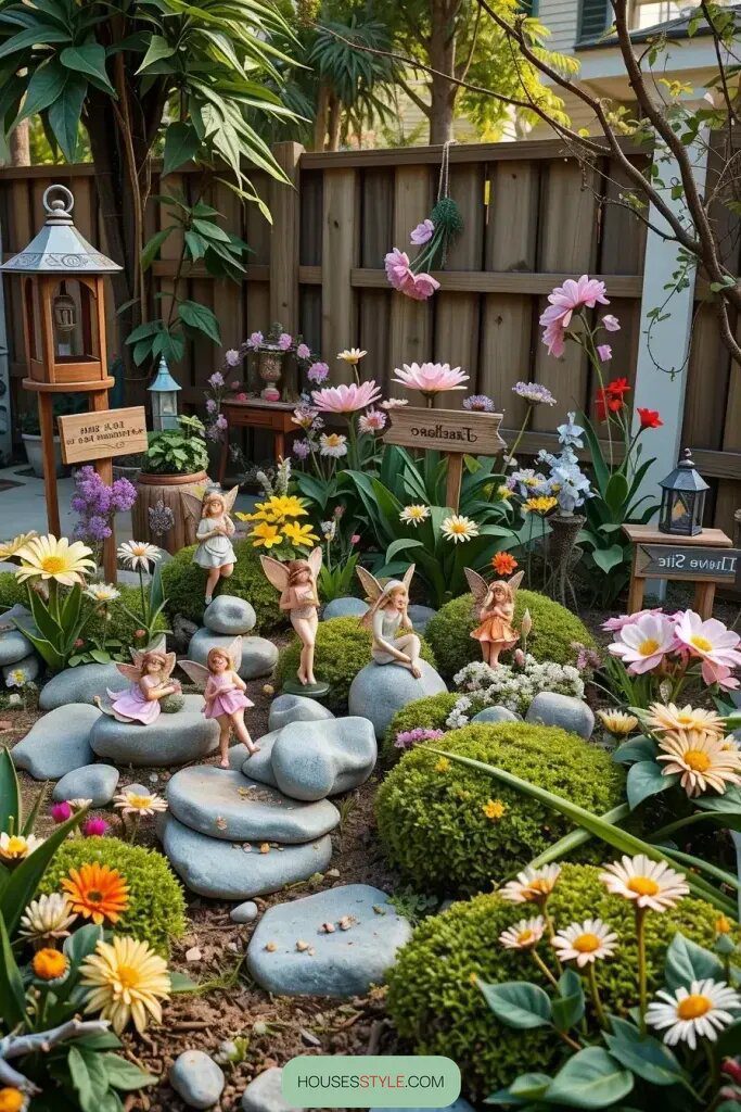 Hidden Flower Fairies for a Magical Garden Bed