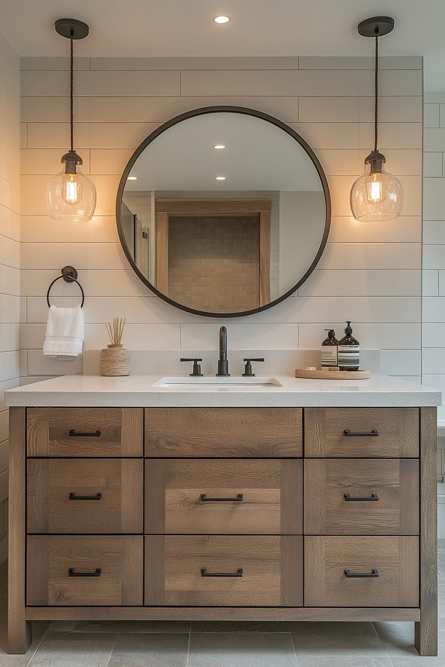 10. Single Vanity Statement Mirrors - photo 3