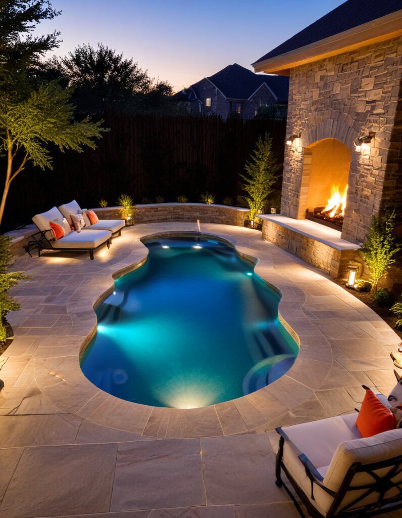 Poolside Firepit Ideas for Cozy Nights