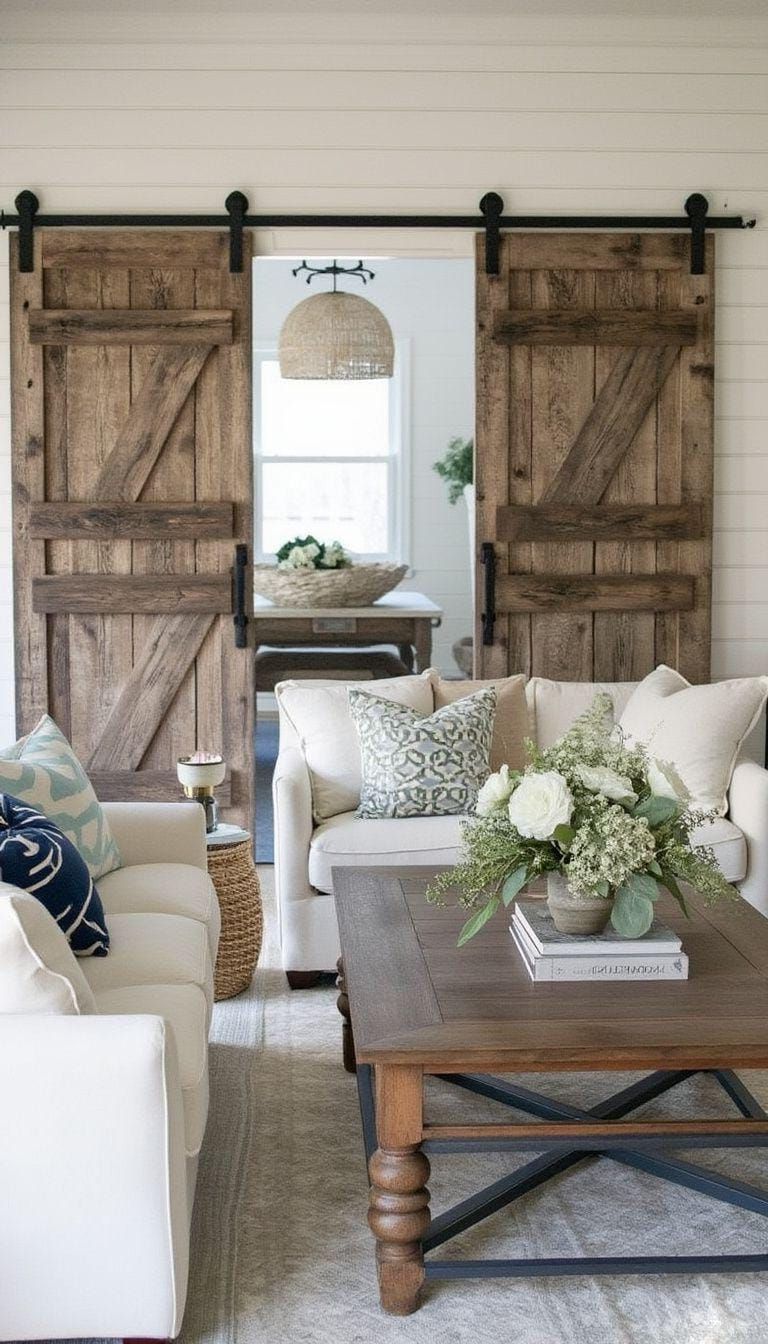 12. Reclaimed Barn Doors as Room Dividers - photo 2