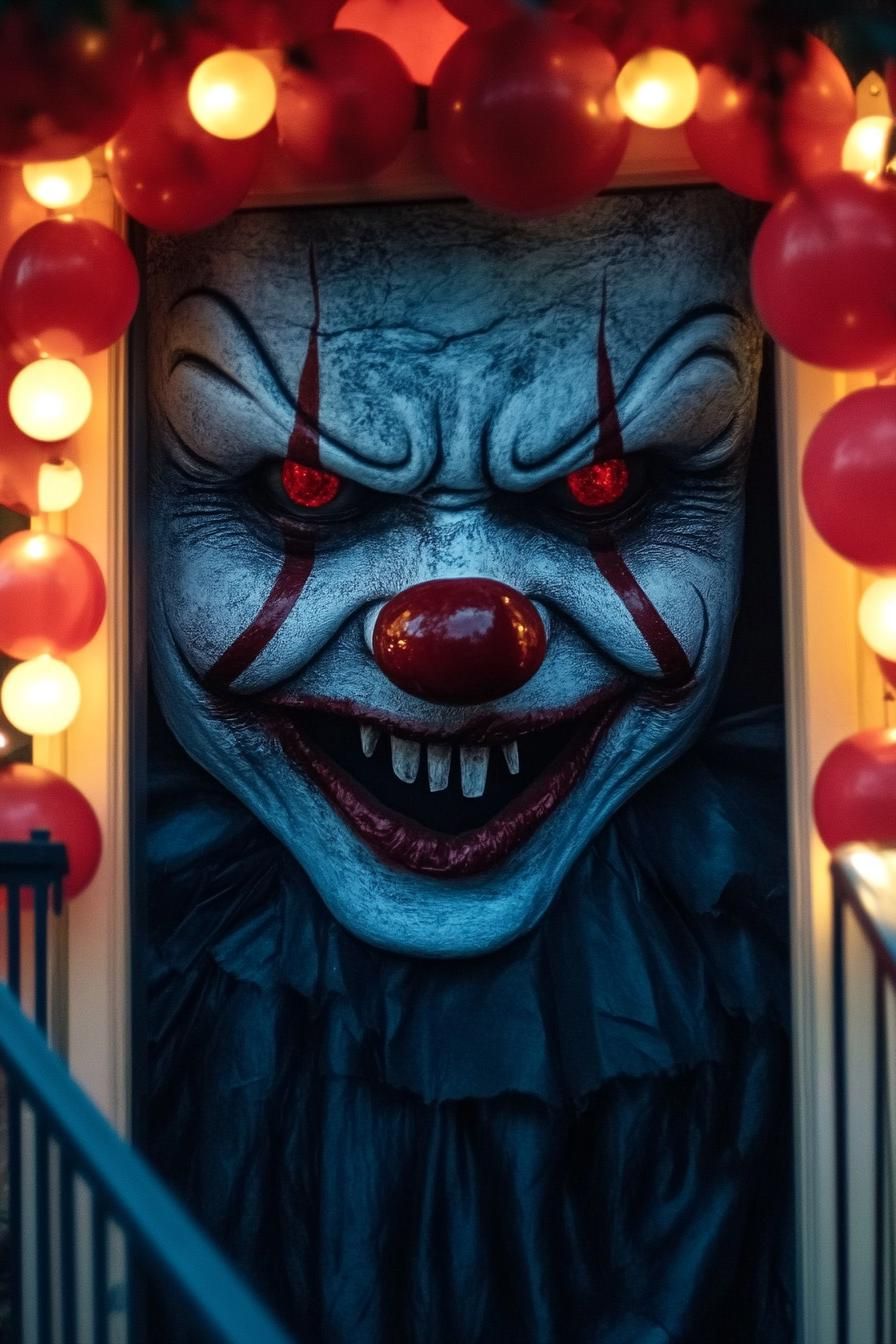 4. Creepy Clown Door Wrap Spotlight - photo 2