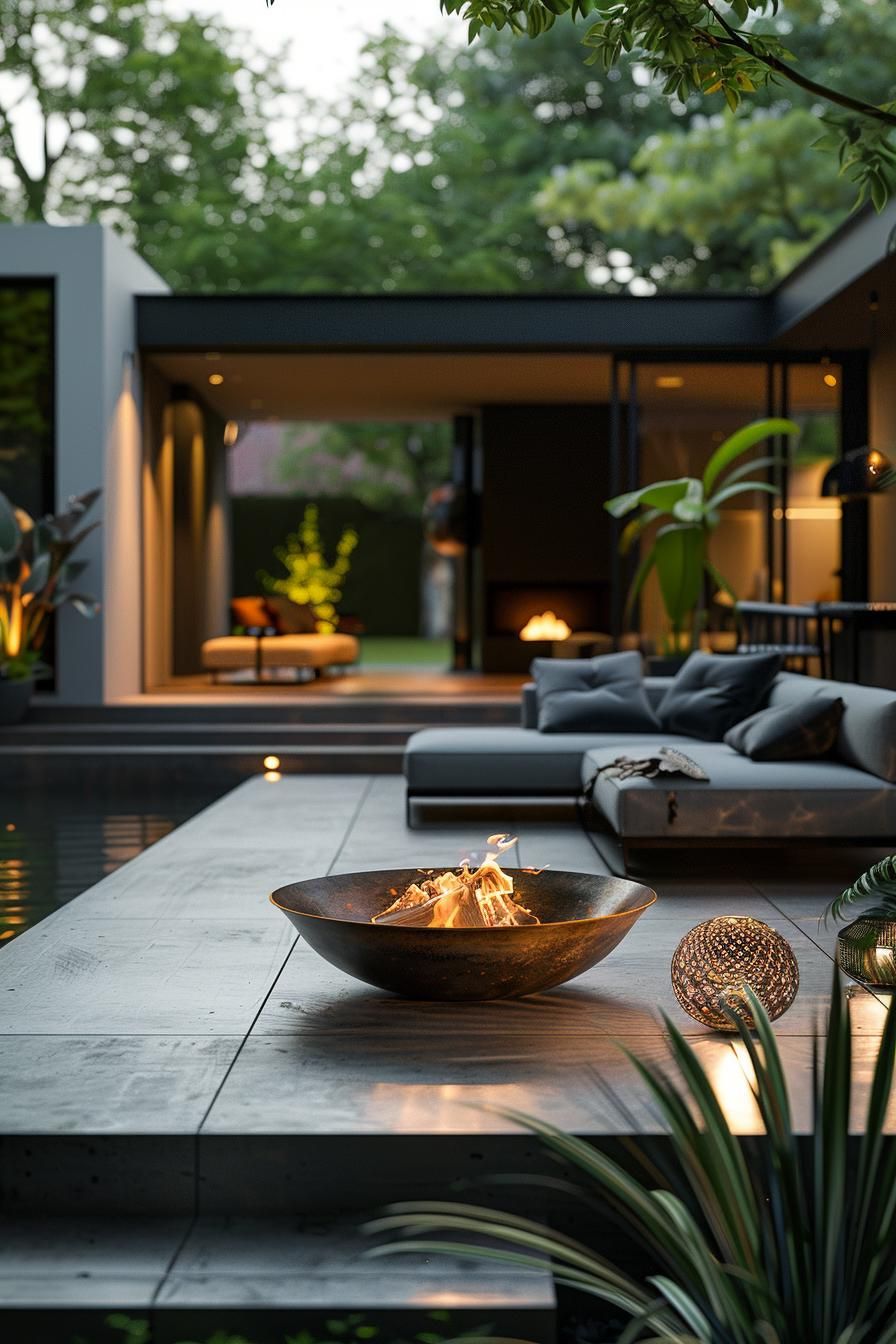 5. Sleek Modern Industrial Patio - photo 2