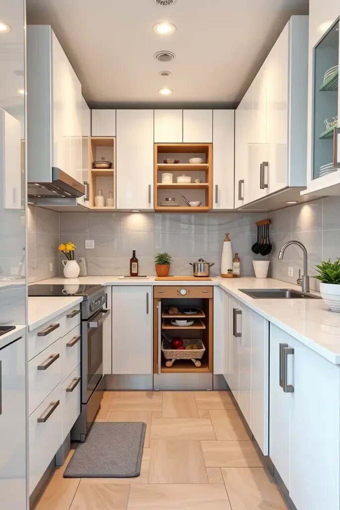 1. Space-Saving Tricks for a Stylish Tiny Kitchen