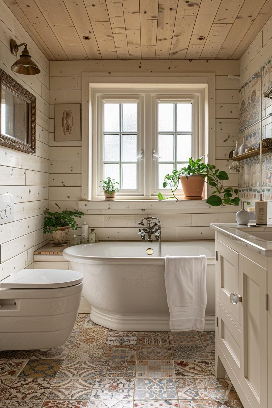 7. Vintage-Inspired Shiplap Bathroom Designs - photo 2