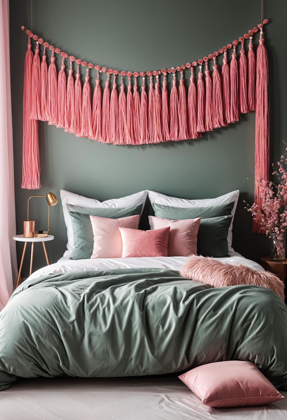 19. Tassel Garland for Bedroom Walls