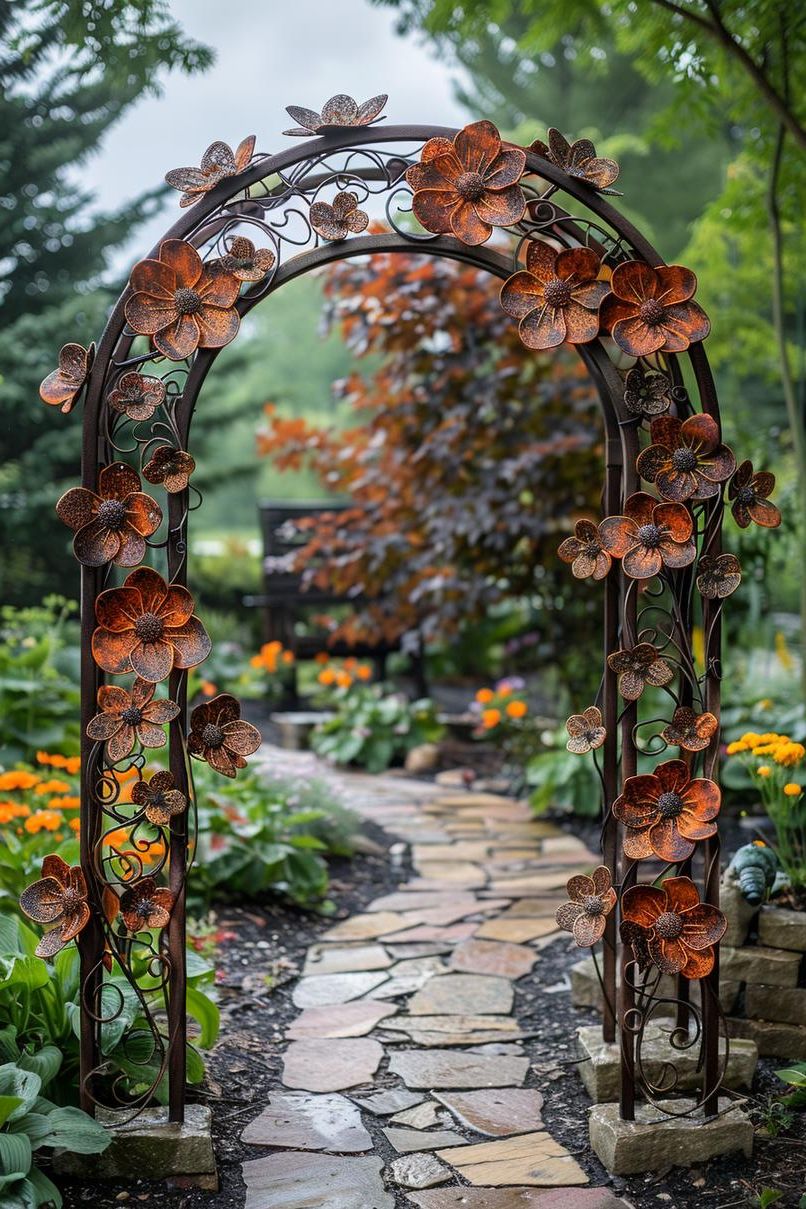 16. Metal Clematis Sculpture Designs - photo 2