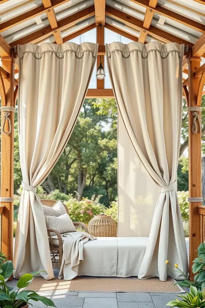 Curtains for Comfort and Gazebo Privacy