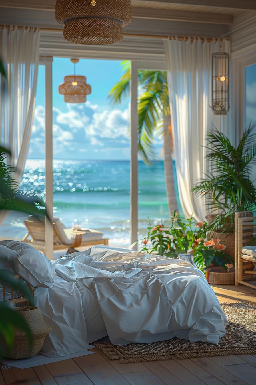 3. Sheer Curtains for Coastal Bedrooms - photo 2