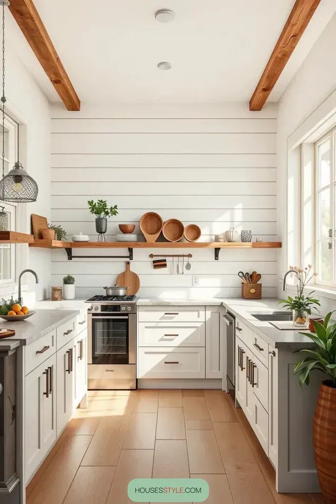 Adding Cozy Shiplap Walls to Your Kitchen