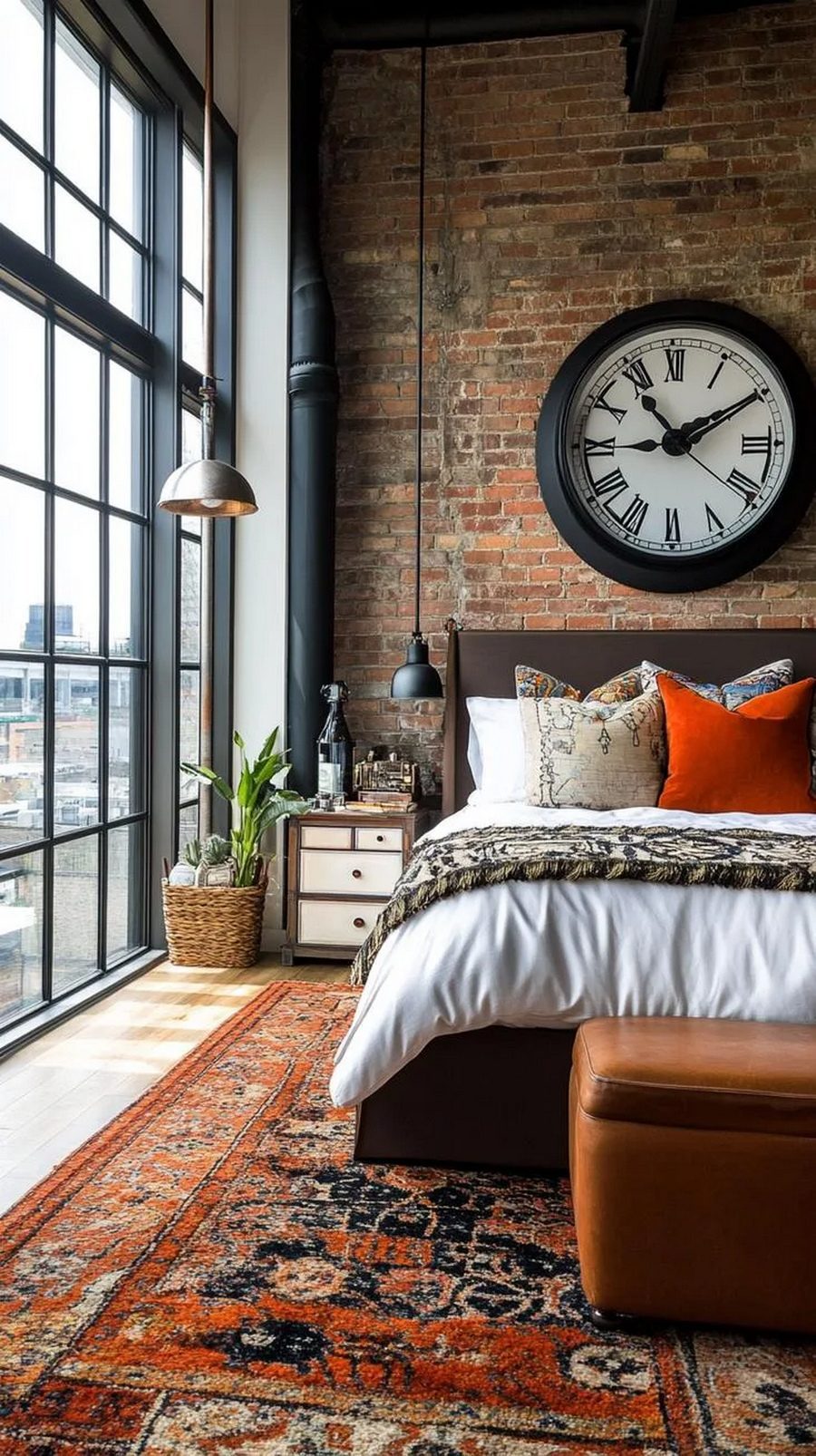 14. Steampunk-Inspired Loft Bedroom Ideas