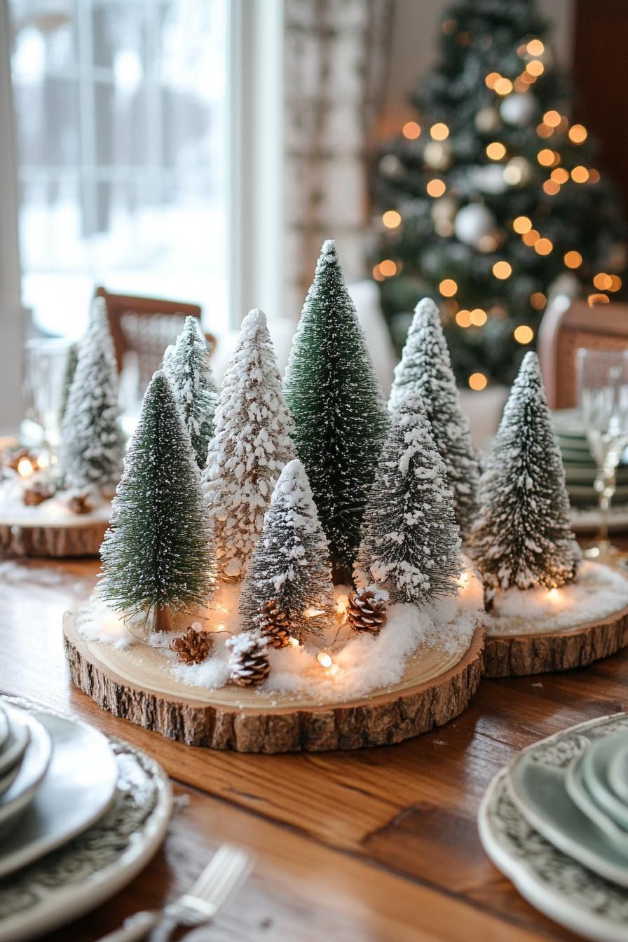 3. Rustic Wood Slice Centerpiece