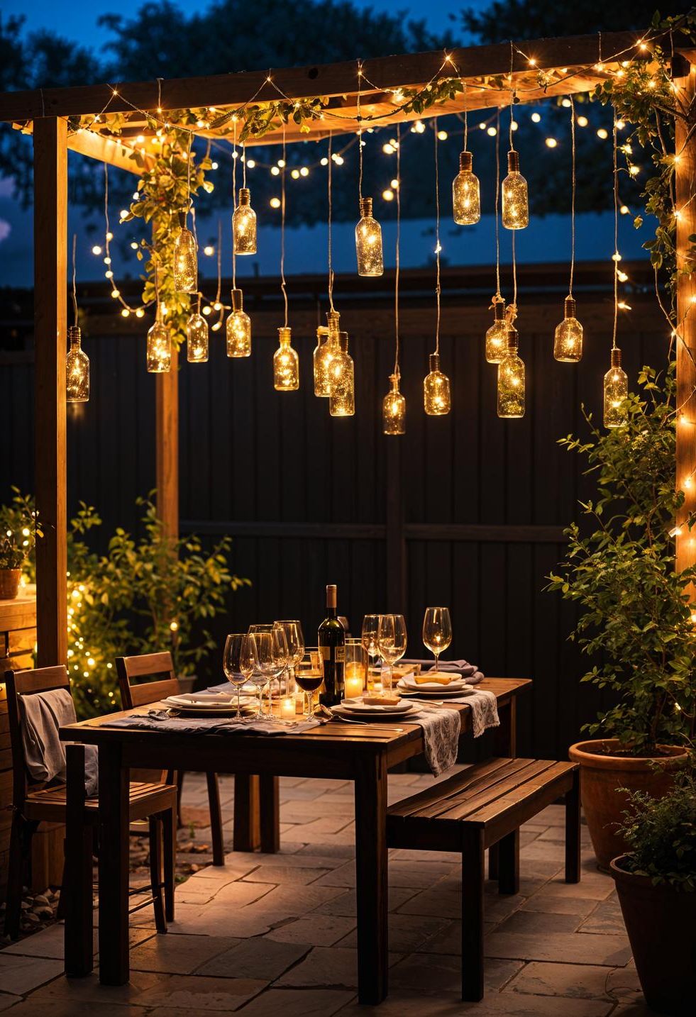 15. Fairy Lights for Budget Patio Magic