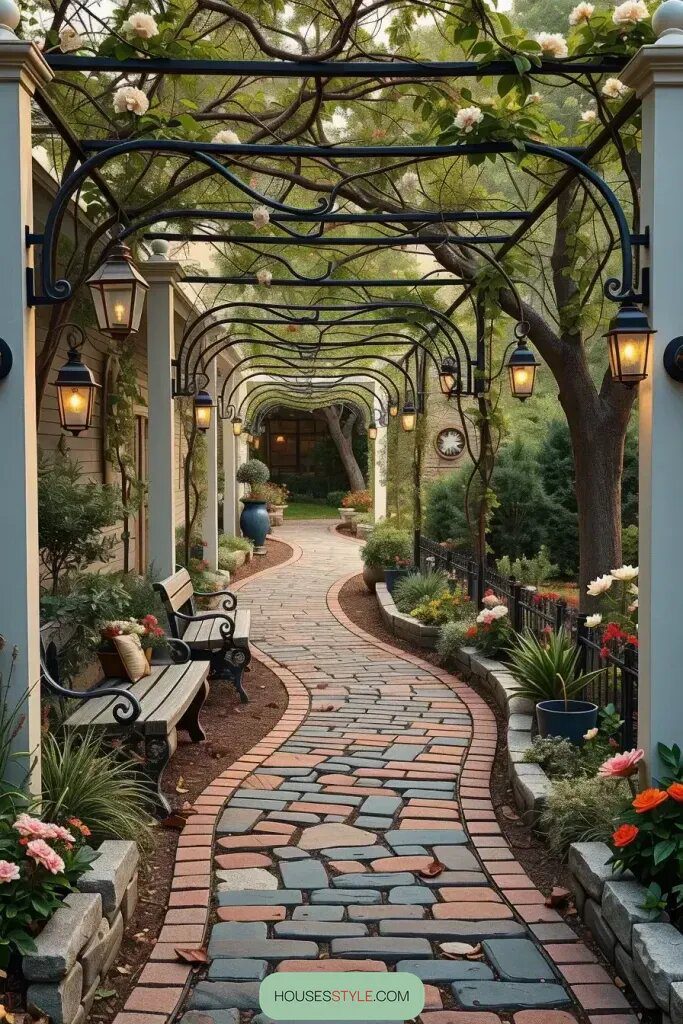 Secluded Paths Lined With Ornate Lanterns