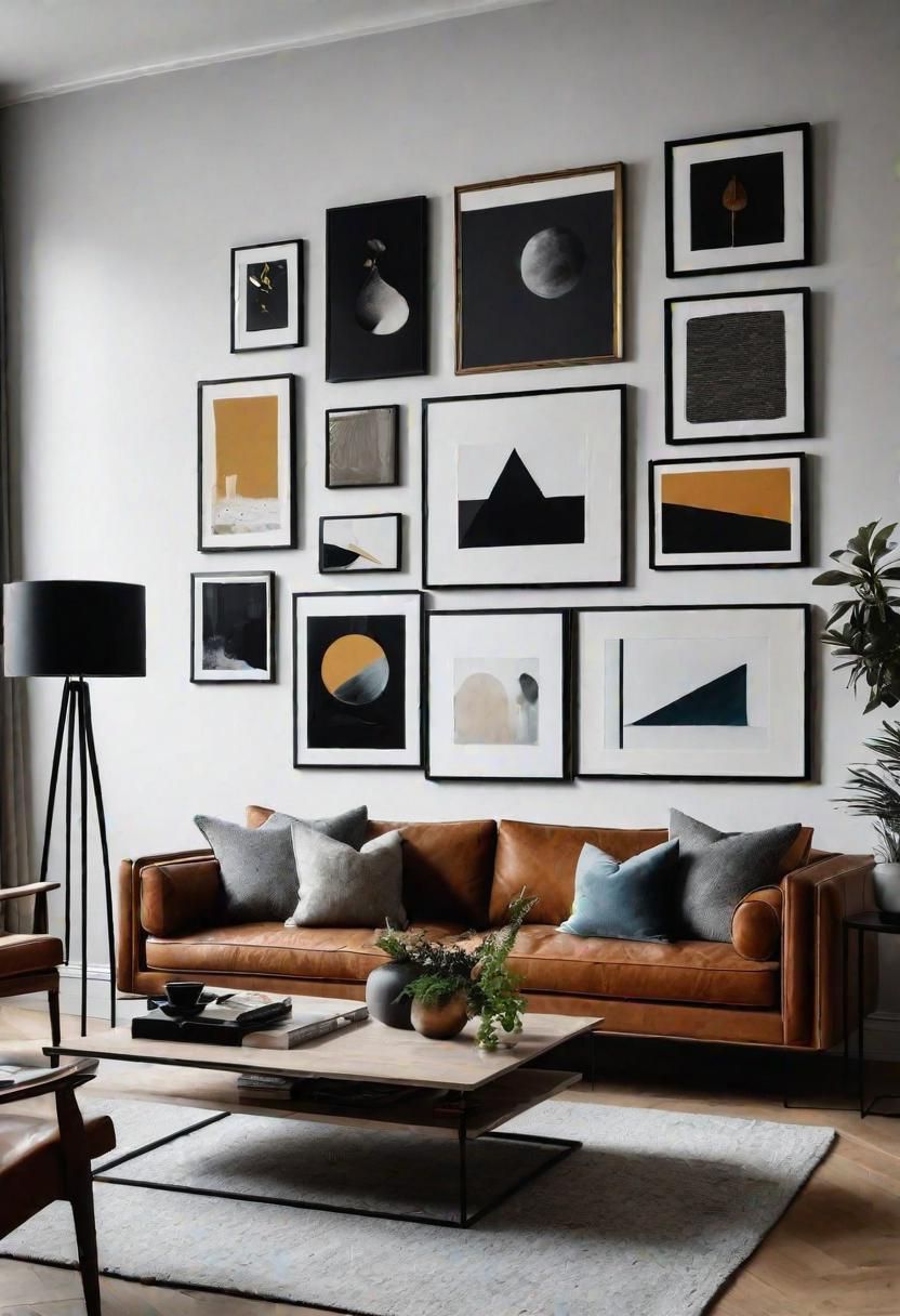8. Artistic Picture Ledge Displays
