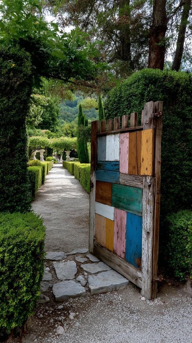 12. Boxwood-framed garden gate with old-world charm - photo 3