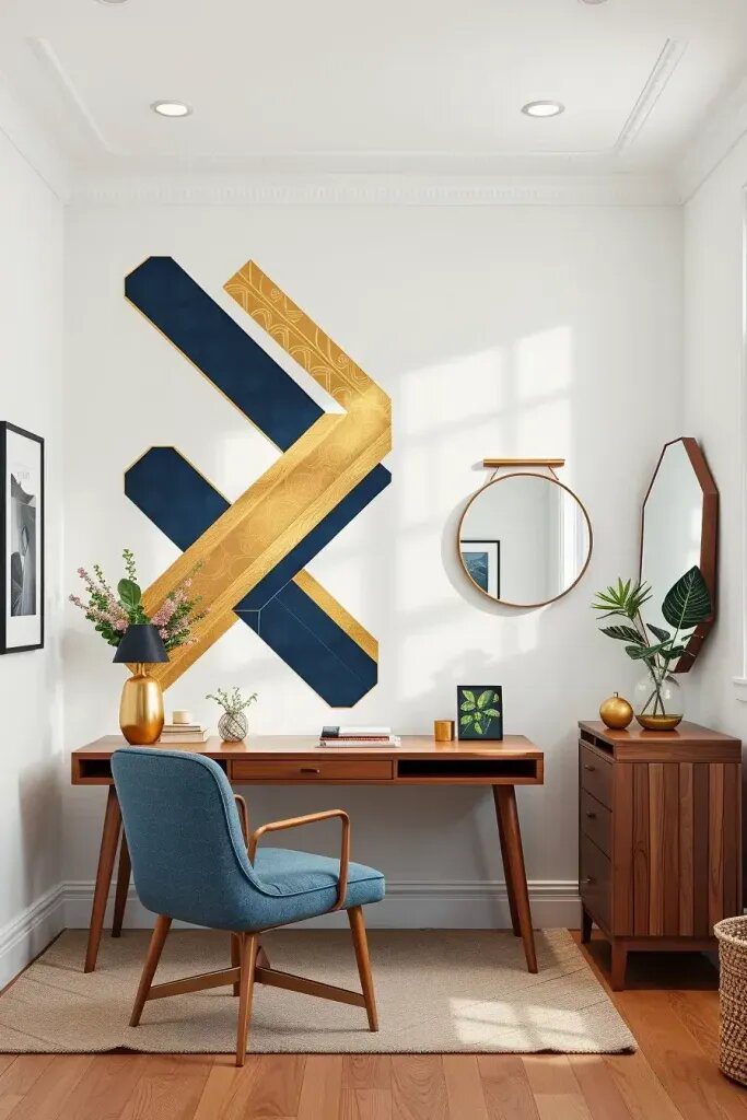 Modern Geometric Tape Art Ideas