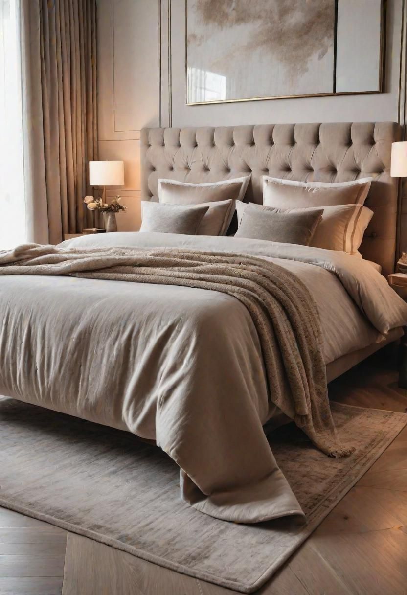 8. Soft Textured Bedroom Elegance