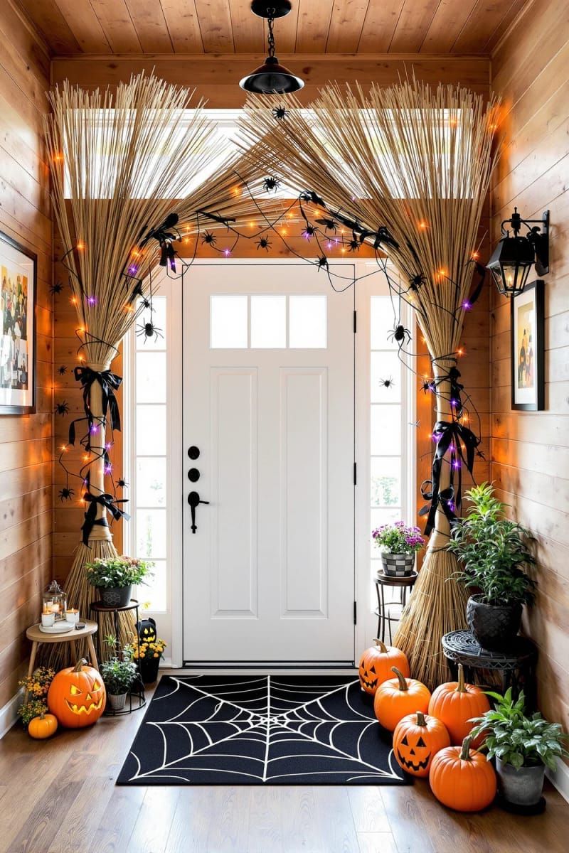 6. Upside-Down Broomstick Entryway Arch - photo 3