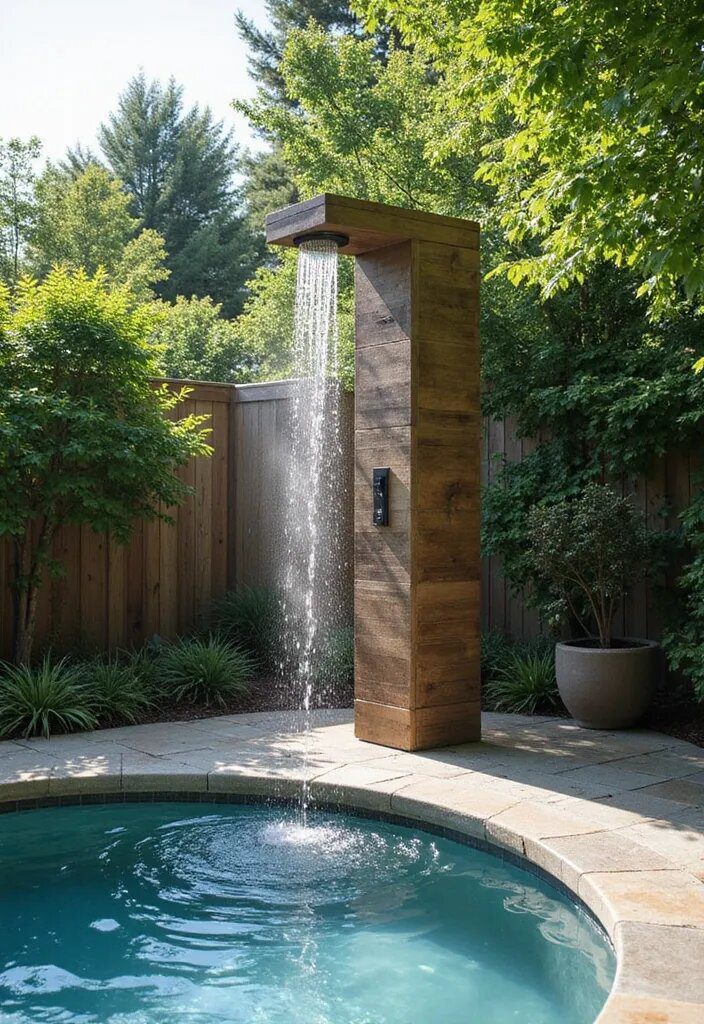 14. Install a Refreshing Outdoor Shower