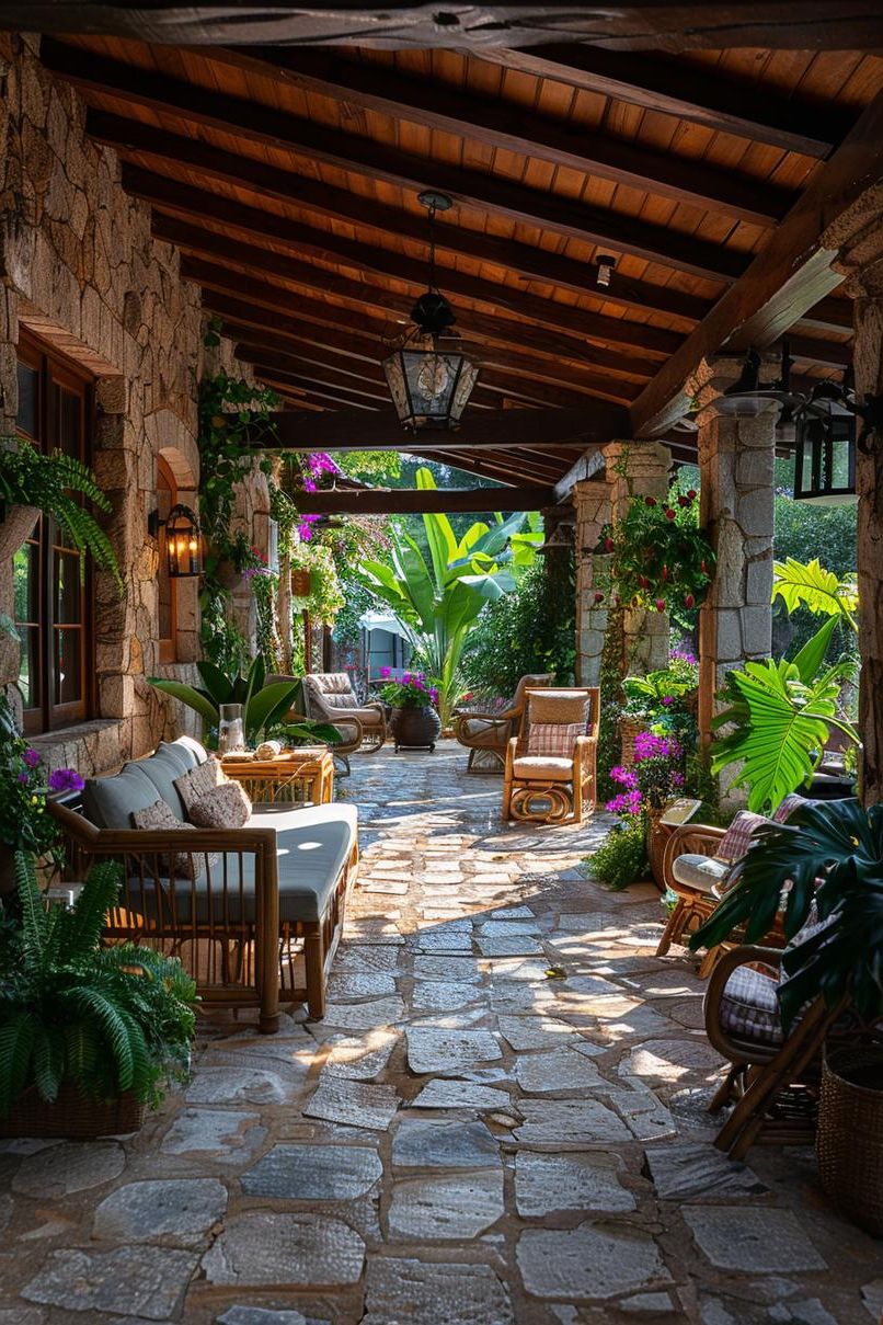 14. Rustic Tropical Patio Cover Styles