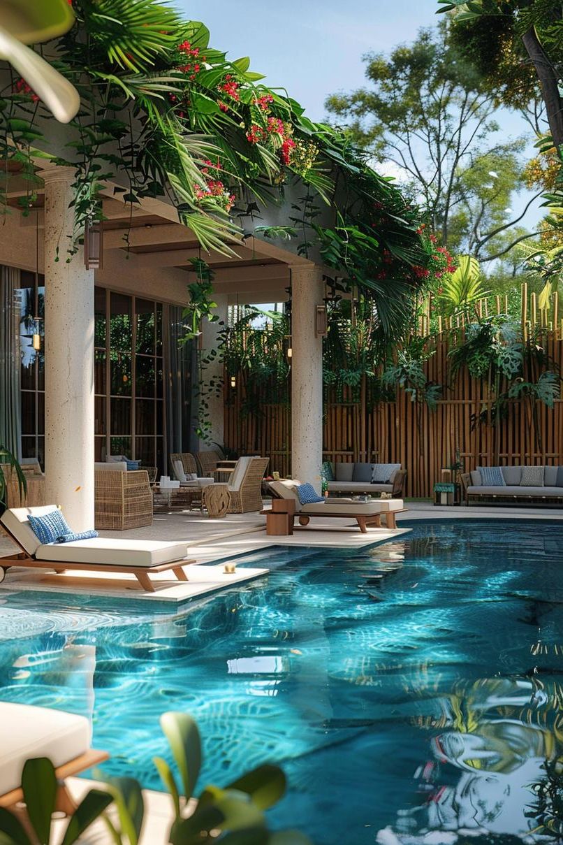 8. Natural Privacy with Bamboo and Vines - photo 3