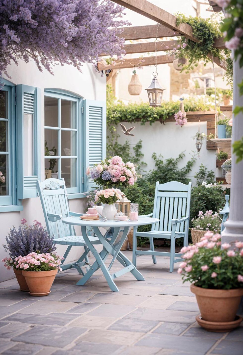 19. Pastel Concrete Patio Ideas - photo 2