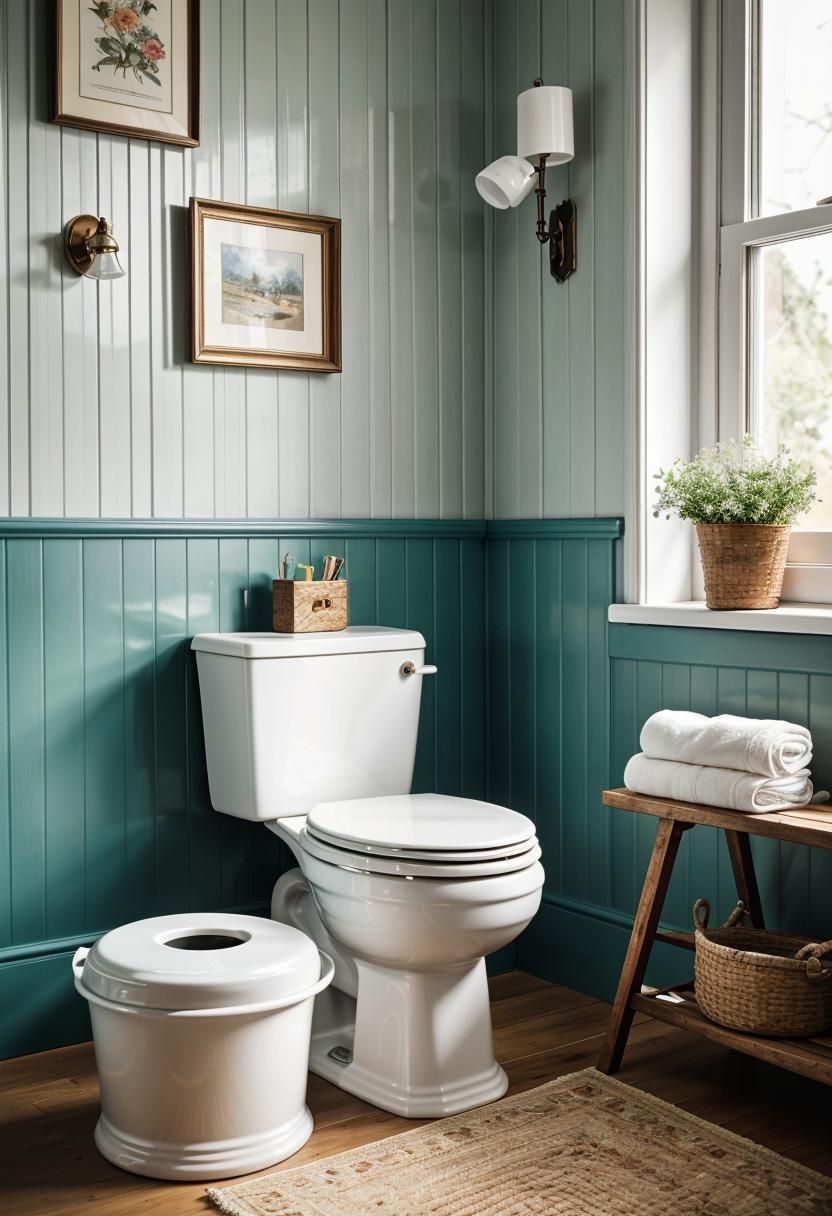 13. Enamel Bucket as Toilet Paper Holder - photo 2