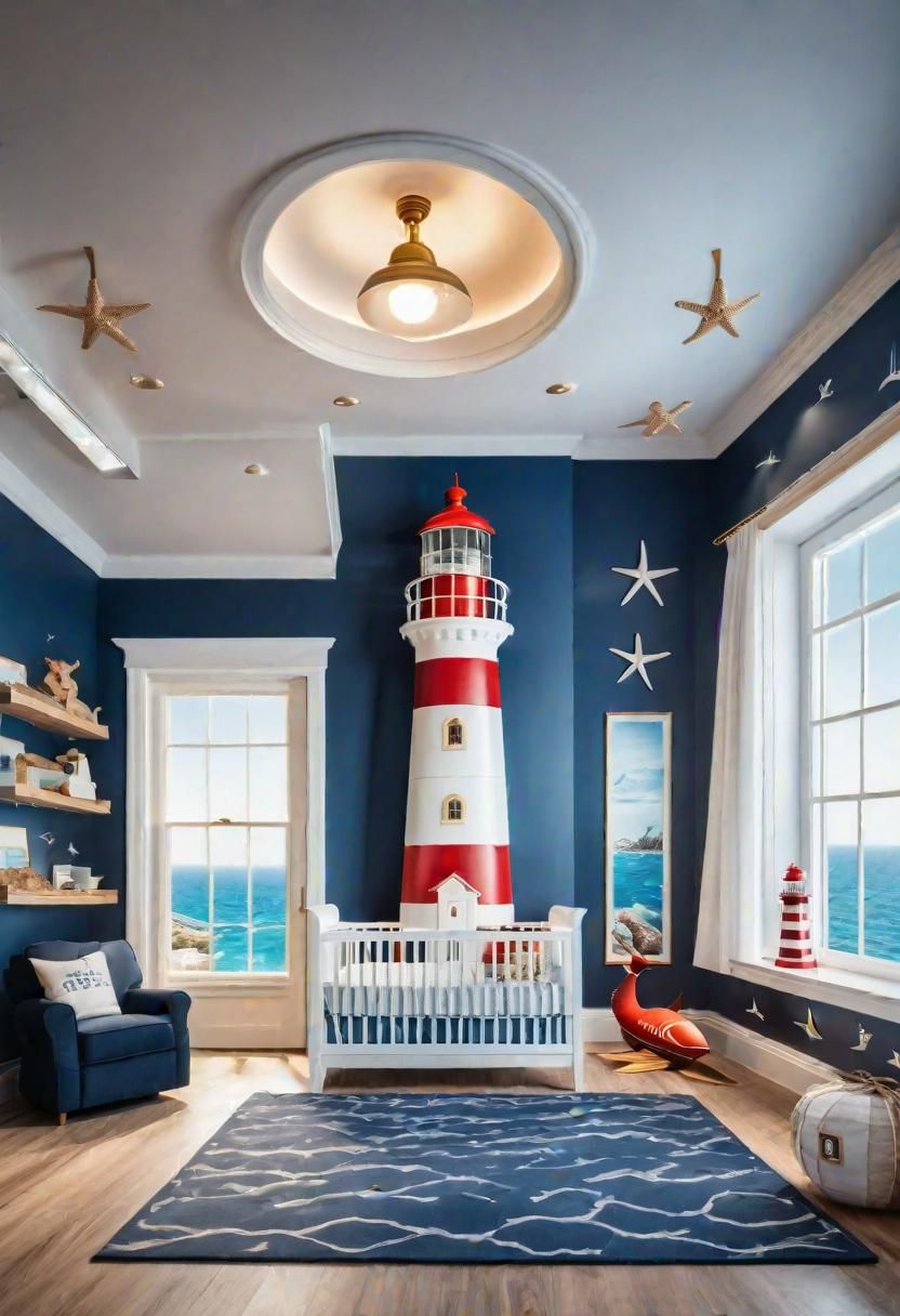52. Lighthouse Loft Nursery Theme