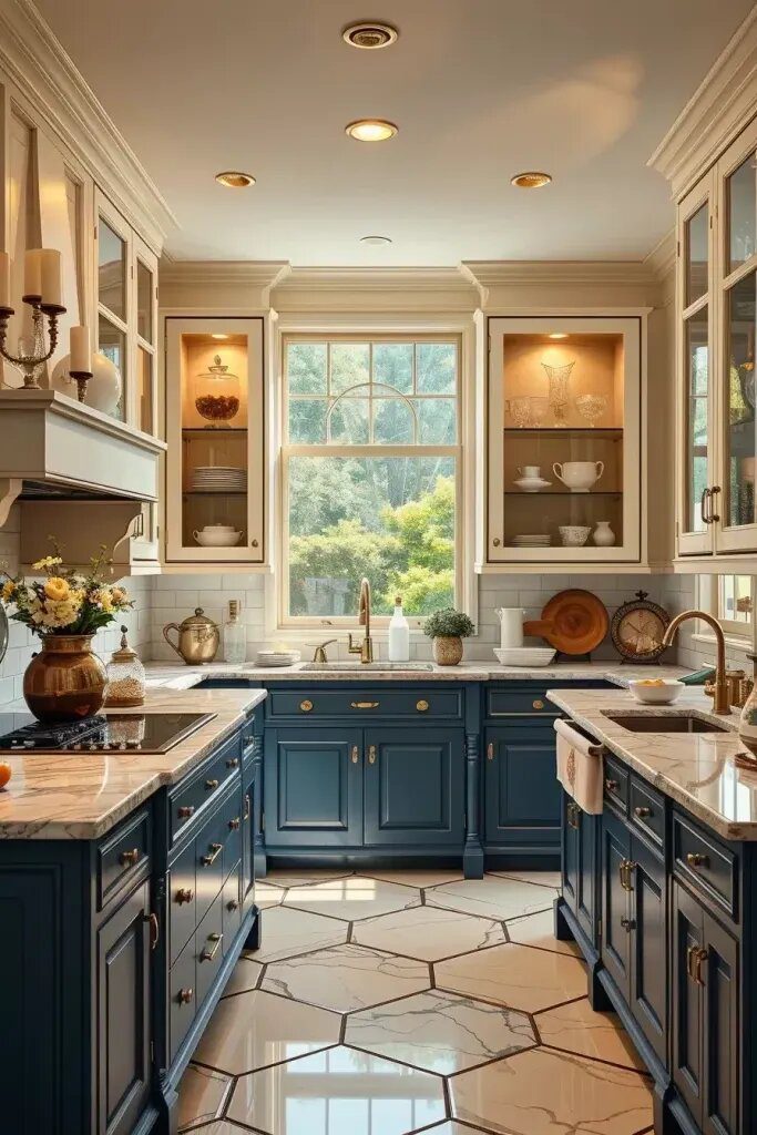 Glass-Front Cabinets for Displaying Family Treasures