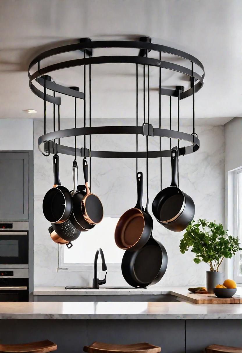 29. Round Ceiling-Mounted Pot Rack